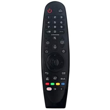 Imagem de AULCMEET Controle remoto infravermelho básico substituído compatível com LG TV AN-MR19BA AKB75675304 55UK6500AUA 32LK540BBUA 43LM5700DUA 43UM6900PUA 43UM6910PUA 43UM6950DUB 43UM71000PUA 43UM6950DUB