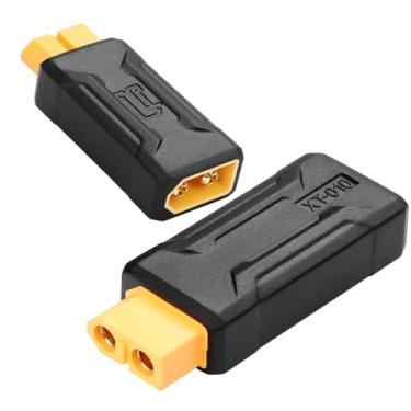 Imagem de Antianxia 2 peças novo adaptador de atualização XT60 para XT60 serve para bateria RC XT60 conector conexão sem fio (XT60 macho para XT60 fêmea)