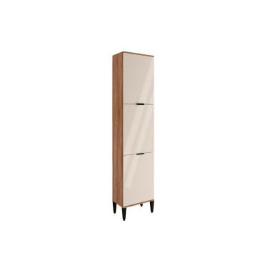 Imagem de Paneleiro De Cozinha Alpha 2510 C- 3 Portas 50cm Freijo-off White - Carraro
