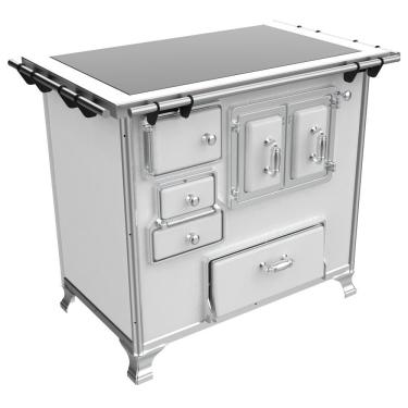 Imagem de Fogão A Lenha Venâncio Nº2 Gabinete Vitrocerâmico Direito Branco Porta Dupla Fl2gv-35946