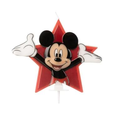 Imagem de Vela De Aniversário Mickey 3d Star