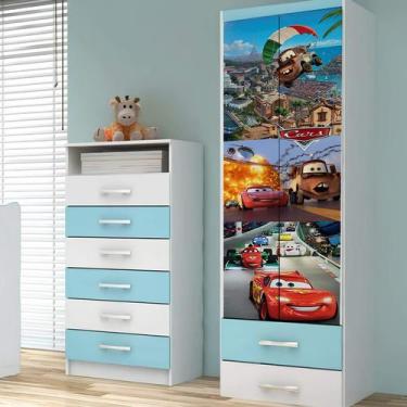 Imagem de Adesivo De Guarda Roupa Carros - Lojinha Da Luc Adesivos