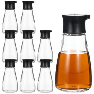 Imagem de HOFURME Conjunto de 8 dispensadores de molho de soja à prova de vazamento, frascos pequenos de vidro para molho de soja, garrafas dispensadoras de óleo, garrafa de tempero, vinagre, galheteiro com