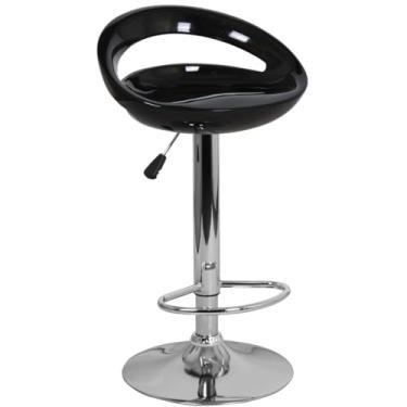 Imagem de Banqueta Giratória Encosto Vazado Assento Abs Barzinho