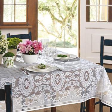 Imagem de Toalha De Mesa 6 Lugares Janta Sala Cozinha Crochê Rendada - Lepper, B