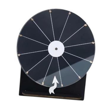 Imagem de YsXoWiui Roda giratória para prêmios Roda da fortuna com suporte Suprimentos para jogos de bebida para adultos para atividades promocionais de casamento Bar