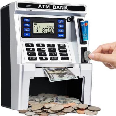 Imagem de Máquina ATM Piggy Bank BAODLON para crianças com cartão de débito