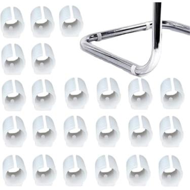 Imagem de 32 Pcs Silicone Cadeira Tubo Braçadeira Cadeira Perna Caps Desliza Tubo Em Forma De U Manga Tubo Braçadeira Protetores De Piso Plástico Para Pés Na Maioria Dos Móveis, White, 19mm
