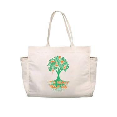 Imagem de Ecobag grande big GG algodão ecológico sustentável bolsa cru ou preto ecobags escola necessaire presente natal amigo ocu