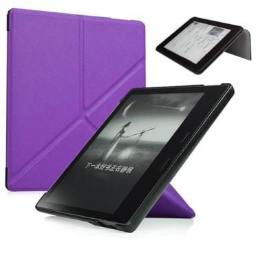 Imagem de Yzlvigrous 7 Polegadas Capa para Kindle Oásis 9/10ª Geração 2017/2019, Cobertura de Casca de Origami Ultrafina com Tampa Traseira de PC com Recurso de Vigília do Sono Automático