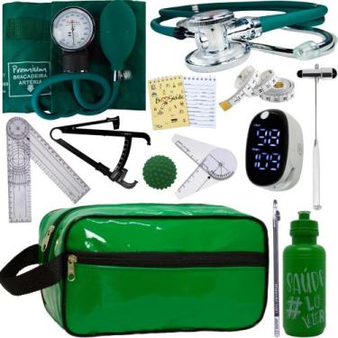 Imagem de Kit Fisioterapia Maleta Goniometro Martelo Buck Completo - Love Saude,