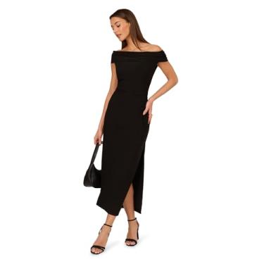 Imagem de Adrianna Papell Vestido longo feminino de jérsei fosco, Preto, 44