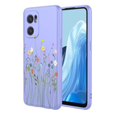 Imagem de HTXWXJC Capa de telefone para OnePlus Nord N300, OnePlus Nord N20 SE Capa Oppo A57/Oppo A77 à prova de choque flexível bumper TPU capa macia padrão flor capa de telefone para OnePlus Nord N300 flor