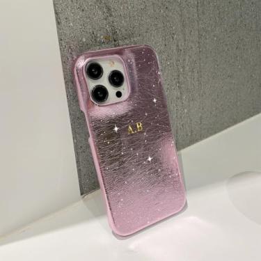 Imagem de HTVJFX Capa de celular luxuosa com nome para iPhone 12 Pro (para iPhone 12 Pro/mgj)