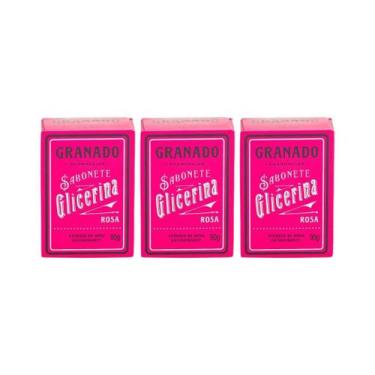 Imagem de Sabonete Granado 90G Glicerina Rosa-Kit C/3Un