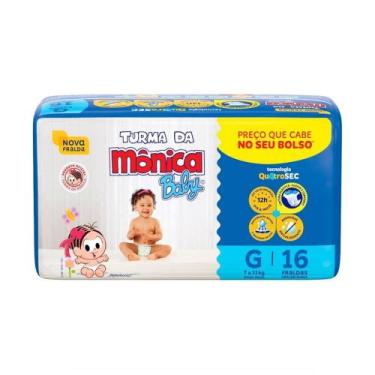 Imagem de Fralda turma da monica jumbinho g - 16 unidades - Turma Da Mônica