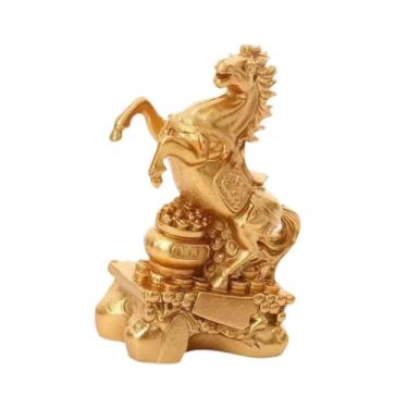 Imagem de IEUDNS Estátua de Cavalo Como Ornamento Decorativo para Lareira, Mesa, Centro de Mesa Ou Estante.