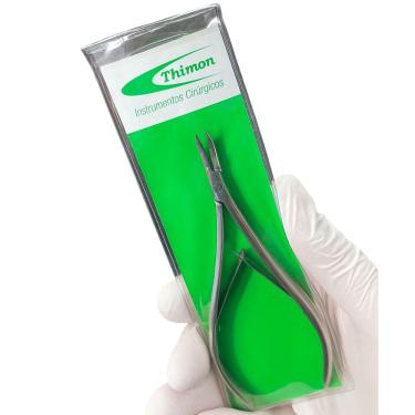 Imagem de Pinça Podológica com Mola Thimon – Ponta Curva – Precisão Profissional
