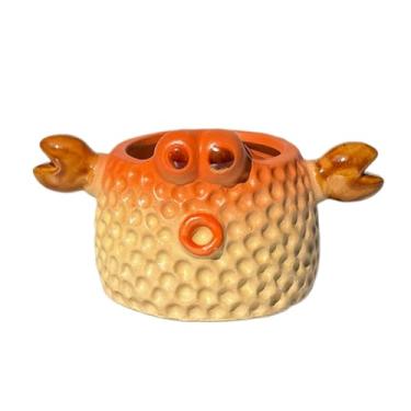 Imagem de SJBAG Vaso de plantas suculentas com orifício de drenagem para animais fofos - Vaso de cerâmica de 14 cm para suculentas, cactos, plantas pequenas - Decoração de casa para ambientes internos e