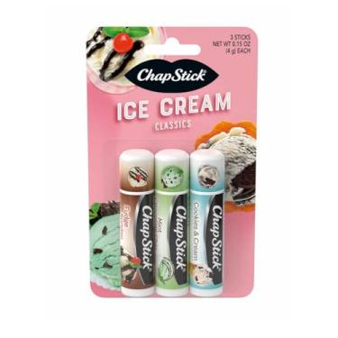Imagem de ChapStick Hidratante labial, sorvete, 4,3 g cada, 3 palitos