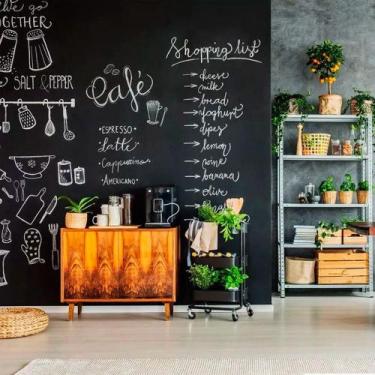 Imagem de Adesivo Lousa Liso Sem Estampa Quadro Negro 0,50m + Giz Brinde - TACOL