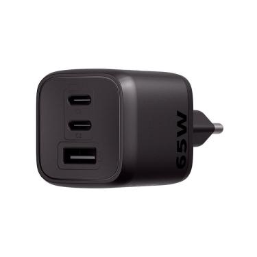 Imagem de Carregador Ultrarrapido 65w C- 3 Portas Usb (1 Usb-a + 2 Usb-c) Gan Ec21 4820190