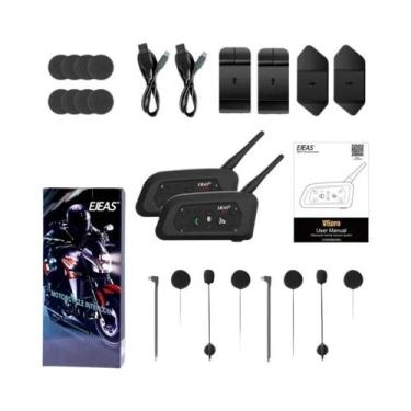 Imagem de Fone De Ouvido Bluetooth Para Capacete EJEAS Tipo C V6 pro Intercomuni