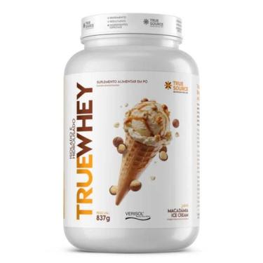 Imagem de True Whey Protein Hidrolisado e Isolado 837g - True Source, Macadâmia 