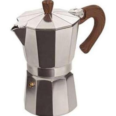 Imagem de Cafeteira Italiana 6 cafés Alça Cor Bambu -  MIMO STYLE