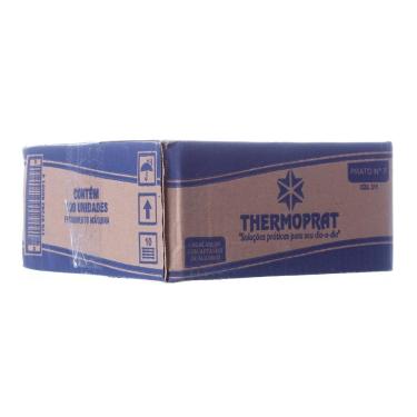 Imagem de Marmitex de Alumínio nº 7 Máquina com Capacidade de 480ml com Tampa de Alumínio Caixa com 100 Unidades Thermoprat