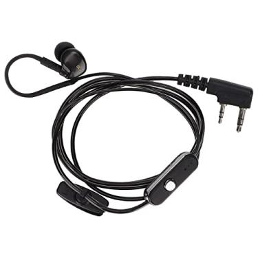 Imagem de Fone de ouvido de rádio, leve K Head Walkie Talkie Headset PTT Wire Control Confortável para KENWOOD para Walkie Talkies