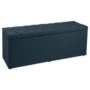 Imagem de Calçadeira Recamier Baú King 1,95m Madrid Suede - Pallazio