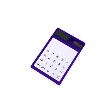 Imagem de TEHAUX Calculadora Padrão Computador De Mesa Calculadora Roxa Portátil Calculadoras Pequenas Calculadora Pequena Calculadora Simples Presente Aluna Roxo Tela Sensível Ao Toque