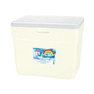 Imagem de Caixa Térmica Isopor Capacidade 21 Litros Refrig Cerveja