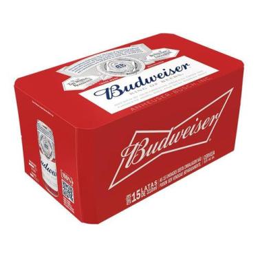 Imagem de Cerveja Budweiser Lager 15 Unidades Lata 310ml