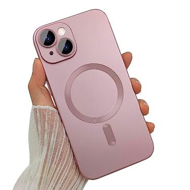 Imagem de ankofave Capa Magnética para iPhone 14 Plus de 6,7 Polegadas - Rosa com Proteção de Câmera e Ímã Forte N52 Compatível com Magsafe