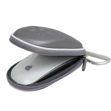 Imagem de Hermitshell Estojo rígido de EVA para Apple Magic Mouse (I e II 2ª geração) e mosquetão (cinza)