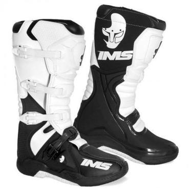 Imagem de Bota Ims Factory Branco E Preto Trilha Off Road Motocross-Masculino