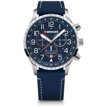 Imagem de Relógio Suíço Wenger Attitude Chrono Azul 01.1543.117-Masculino