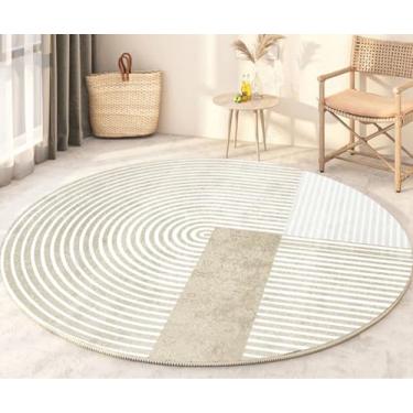 Imagem de Tapetes minimalistas modernos para o quarto grande área sala de estar decoração tapete redondo engrossado casa pelúcia lounge tapete, i, 160x160cm