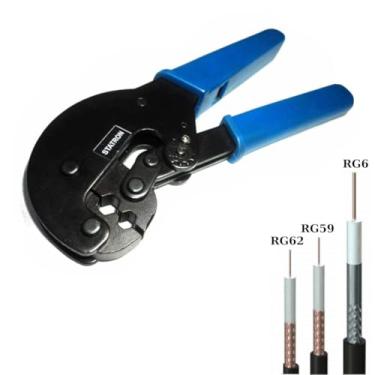 Imagem de Alicate Crimpador Terminais Cabos Coaxiais RG59/RG62/RG6