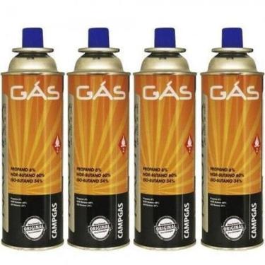 Imagem de Kit 4 LATAS Refil de Gás Butano 227G Uso Culinário, Maçarico, Camping,