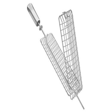 Imagem de Espeto Grelha Grill Para Frango/Peixe/Linguiça/Coração - Lider Grill