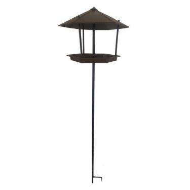 Imagem de Comedouro e Tratador Pássaros Livres Haste de Fixação No Chão - Atual 