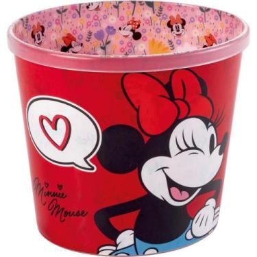 Imagem de Pote Plástico Balde para Pipoca Minnie 2,1L - Plasutil