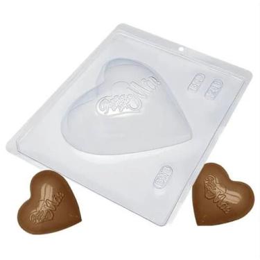 Imagem de Forma Simples Para Chocolate - Páscoa - 246 - Coração Super Mãe - BWB