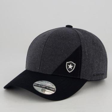 Imagem de Boné Botafogo Sarja Cinza Mescla - Supercap, Único