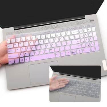 Imagem de 2 peças de capa de teclado para Lenovo V15 G4, V15 G3, V15 Gen 2 / IdeaPad 1 1i 15IJL7 15ADA07 15IAU7 15ALC7 39.6 cm / IdeaPad Flex 5 5i 40.6 cm / Ideapad 3 3i 39.6 cm 6 cm / Ioga Laptop 7 7i 16 -