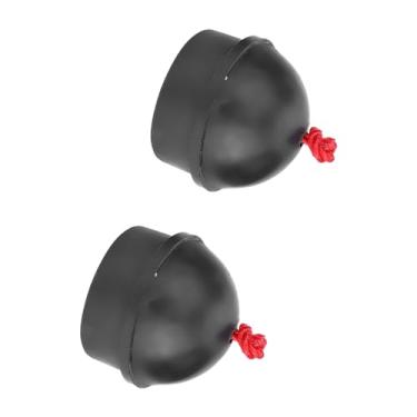 Imagem de Suporte de Giz para Taco, 2 Peças, Sem Deslizamento, Corda de Bilhar, Sinuca, Borracha de Qualidade, Resistente, Vermelho, Preto, 4 * 4 * 3.4cm, 48g (Preto)