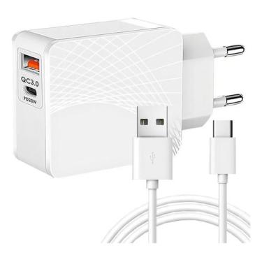 Imagem de Fonte 20W Completa Turbo 2 Entradas Para Samsung A11 - Mdm